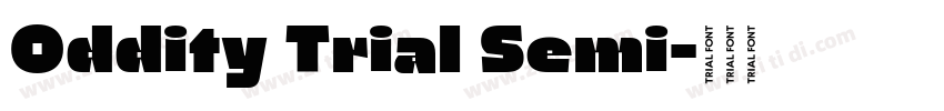 Oddity Trial Semi字体转换